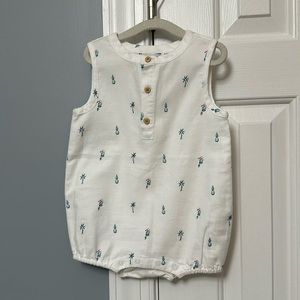 Janie & Jack cotton tropical onesie. Size 12-18 months.
